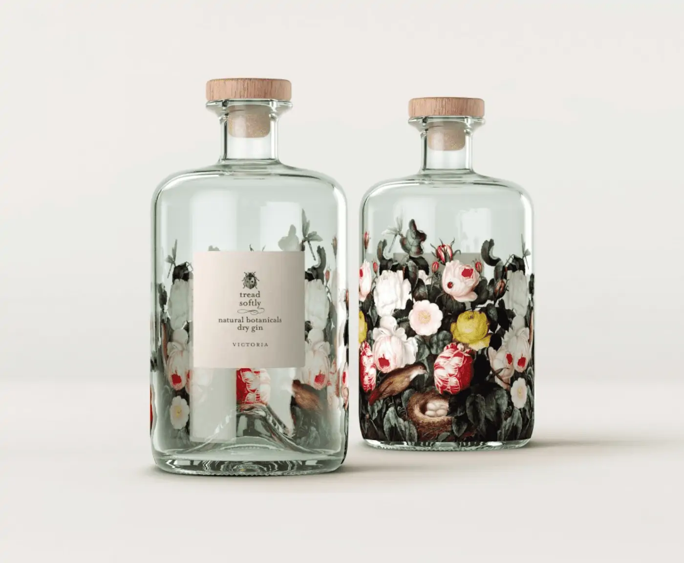 Tread Softly Gin with labels printed by Ultra